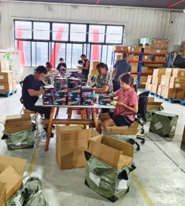 Large-scale product relabeling operation in a 3PL warehouse with multiple workstations