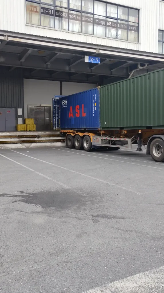 Two 20GP containers prepared for export to Indonesia, with Dragon3PL loading the second container.