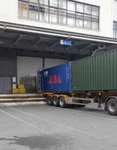 Two 20GP containers prepared for export to Indonesia, with Dragon3PL loading the second container.